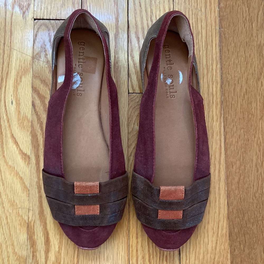 Gentle Souls “Luca” Leather Slip On Flats - Picture 3 of 11